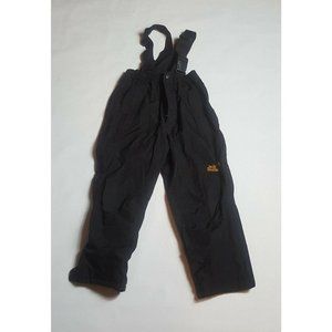 Jack Wolfskin Youth Snow Pants Bibs Overalls Ski Snowboard Black Size M